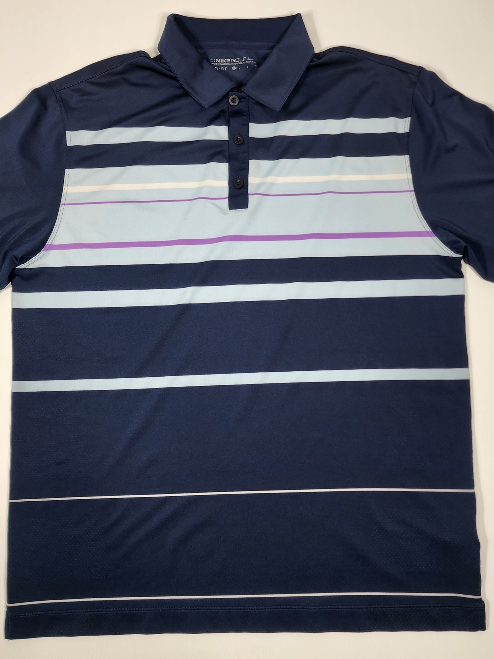 Nike Men’s Navy Stripe Polo Shirt
